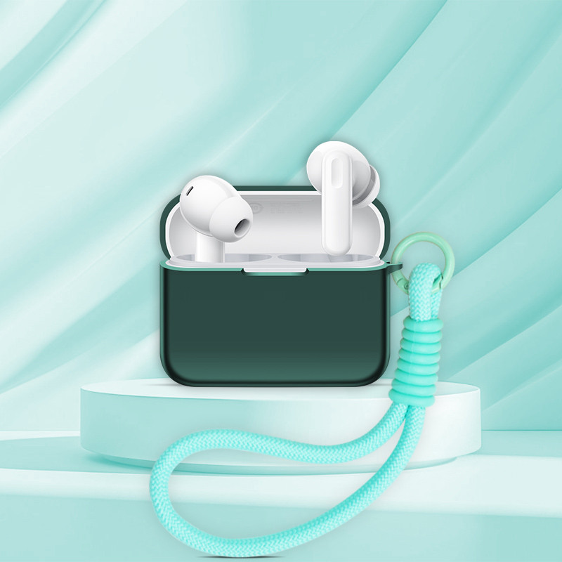 Dành Cho OPPO Enco Buds 3 Pro Vỏ Bảo Vệ Tai Nghe Silicon Màu Trơn Tay Mềm Chống Sốc Bảo Vệ Tai Nghe Có Nhẫn
