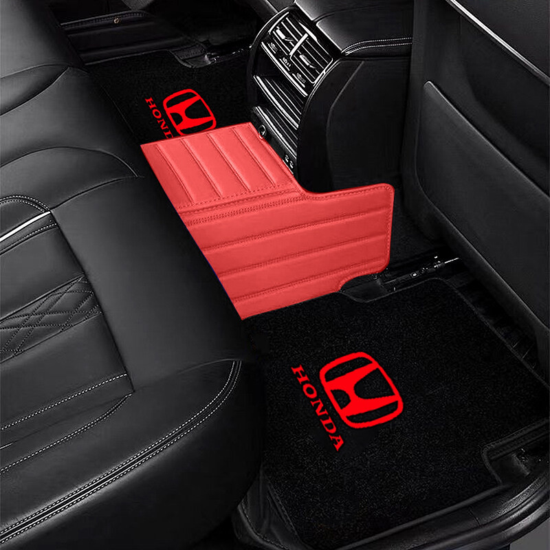4 Thảm Flannel Thảm Lót Sàn Ô Tô Chống Trơn Trượt Cho Xe Honda Civic CRV BRV HRV City Jazz Fit Odyssey Jade