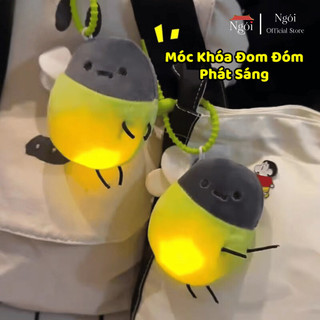 Móc Khoá Phát Sáng Đom Đóm Hot Trend Đèn Nhấp Nháy Nhiều Màu Móc Chìa Khóa Đom Đóm Cute NGÓI HOME - MK05