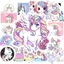Hộp 50 Sticker Hình NGỰA UNICORN Decal Phản Quang 7 Màu Halogram Chống Nước NSX Gì Cũng In | MS: 000194