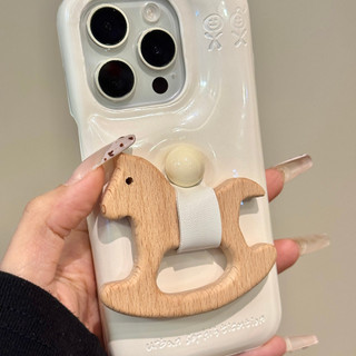 Xà Phòng Dễ Thương Stereo Trojan Đứng Ốp lưng Di Động Cho iPhone16 15 14 13 12 Pro Max Chống Sốc Bảo Vệ Camera Ốp Lưng Cứng Chống Rơi