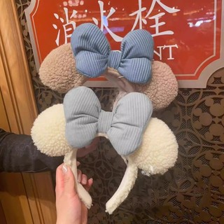 Disney Mũ Trùm Đầu Công Viên Giải Trí Shirley May Minnie Sang Trọng Băng Đô Nơ Dễ Thương Hoạt Hình Phụ Kiện Tóc Băng Đô 25.3.13
