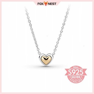 Còn hàng Dây chuyền xương đòn hình trái tim đỏ vàng lông vũ Shining Moon
