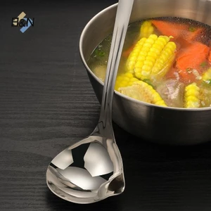 Dụng cụ tách dầu mỡ súp bằng thép không gỉ B & N Muỗng Skimmer Máy lọc súp cho nhà bếp có cách nhiệt Chống bỏng.