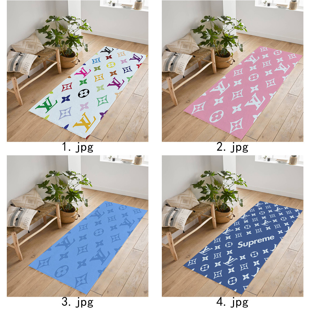 Logo Art Giả Cashmere Thảm Chống Trơn Trượt Thích Hợp Cho Phòng Khách Phòng Ngủ