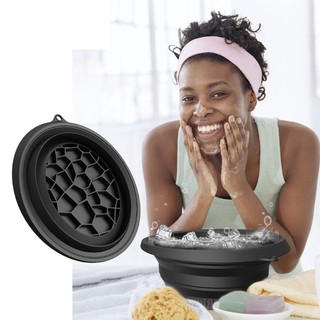 Bang Silicone Mặt Ice Bath Bát Cho Da Mặt Plunge Facials Ice Therapy Gấp Ice Facials Chậu Rửa Làm Mát Mặt Đá B