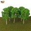 5 Cây Mô Hình 15cm Xanh Xe Lửa Kiến Trúc Đường Sắt Diorama HO Cân Hàng Thủ Công hoặc Xây Dựng Mô Hình