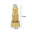 GAVESTO 1 Cái Vòi Phun Nông Nghiệp, Vòi Phun Bằng Đồng Lỗ 0.8 / 1.0 / 1.2 / 1.5 / 1.8mm, Đồ Gốm Đồng Gia Đình Có Thể Điều Chỉnh Dụng Cụ Điện Sân Vườn Hệ Thống Tưới Cây