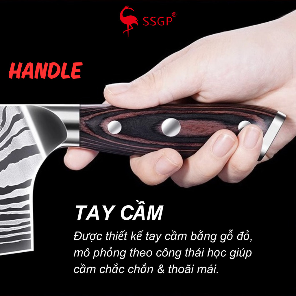 Dao chặt xương Munich SSGP của  - SS01608, dao làm bếp, dao cắt thịt, dao thái thịt, dao đầu bếp