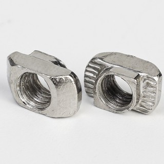 100 Cái / bộ Đa Năng Hình Chữ T Đường Trượt Đai Ốc Kết Nối M5 Vít Gắn Cố Định Thép Carbon Hạt Phụ Kiện