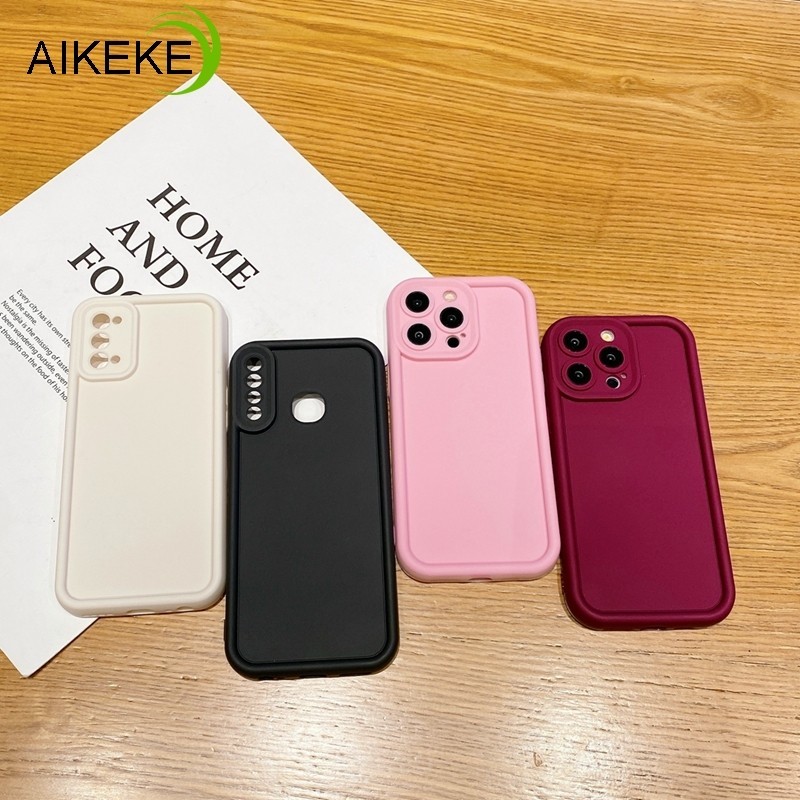 Dành Cho Realme 11 11X 10 Narzo 50 Pro 50i 50A Prime N55 N53 20 30A 30 20 Pro 8i 8 Pro 4G 7i C17 7 Pro Ốp lưng Silicon Mềm Ống Kính Máy Ảnh Ốp Lưng Đơn Giản Cặp Đôi Chống Sốc Ốp Lưng