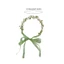 Flgo Eye Catching Pearl Leaf Headband Sweet Kid Phong Cách Dân Tộc Chụp Ảnh Băng Đô Quấn Tóc