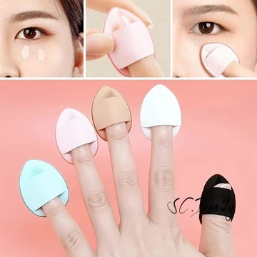Bông phấn nhỏ dạng ngón tay đánh phấn đệm hơi Kem che khuyết điểm hình giọt nước chi tiết bông phấn trang điểm marshmallow mút trang điểm mỹ phẩm chuyên nghiệp khí công cụ trang