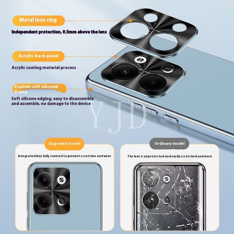 Ốp Lưng Cho OPPO Reno11 Pro Sản Phẩm Mới Acrylic Backboard Vỏ Điện Thoại Chống Sốc
