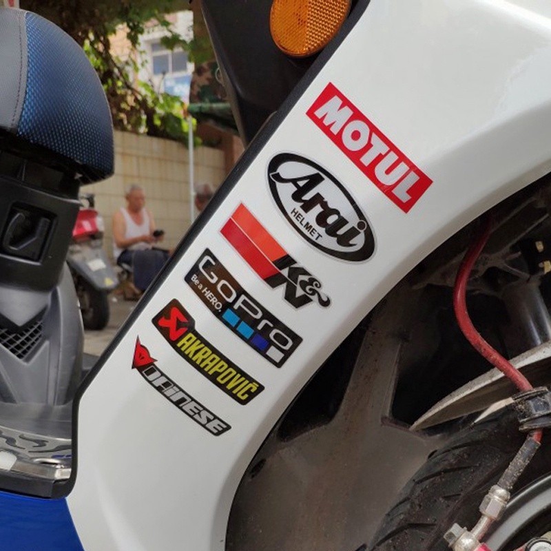 Xe Đua Nhà Tài Trợ Miếng Dán Mũ Bảo Hiểm Xe Máy Decal Chống Nước Miếng Dán Xe Hơi Chính Hãng Moto GP Logo