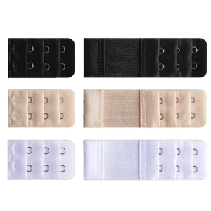6 Chiếc Nút Khoảng Cách 1.3cm Co Giãn 3 Hàng 2 Móc Áo Ngực Nối Dài Dây Đeo Áo Ngực Mở Rộng Móc Đồ Lót Phụ Kiện