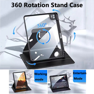 720 °Ốp Lưng Acrylic Xoay Cho iPad Air 13 inch 2024 Pro 11 2024 5th Air 11 2024 Air 6 Pro 13 Air 5 4 10th 10.9 10.2 9th Air 3 2 1 9.7 Mini 6 Pro 12.9 Có Khe Cắm Bút