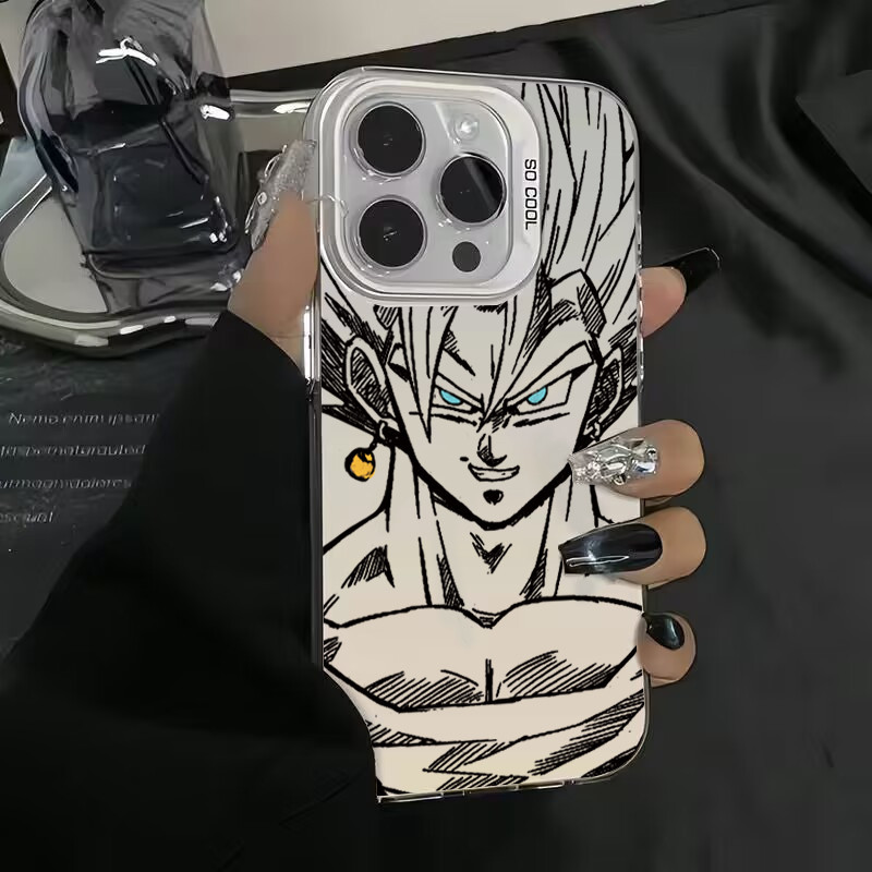 Dành Cho iPhone 16 11 15 Pro Max 14 11 12 13 15 Pro Max XR XS Max X 7 8 Plus SE2022 Anime Dragon Ball Monkey King IMD Matte Bìa Cứng