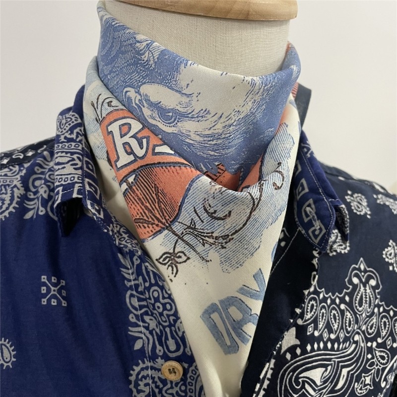 FL 55x55cm In Bandana Western Bandana Cotton Thoáng Khí Cao Bồi Headwrap