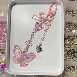 Calico Sang Trọng Nơ Dây Điện Thoại Dễ Thương Bốn Lá Cỏ Ba Lá Điện Thoại Mặt Dây Chuyền Móc Khóa Trang Trí
