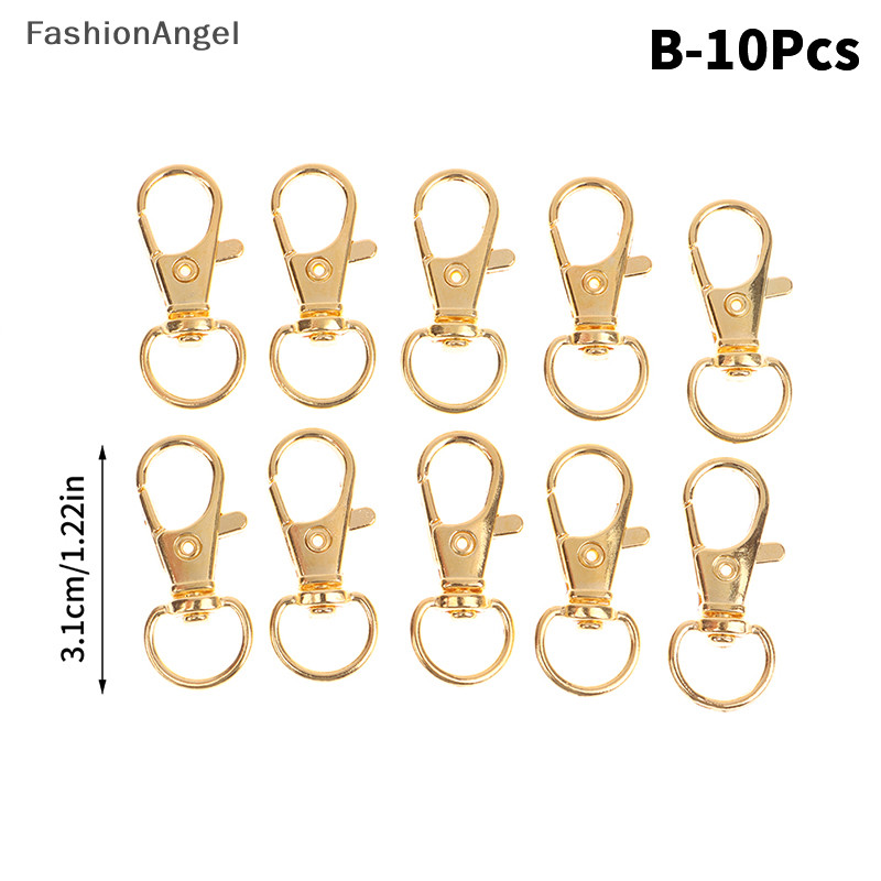 Fashionangel 10 Cái / bộ Kim Loại Xoay Tôm Hùm Móc Khóa Móc Khóa Chụp Khóa Túi Trang Sức Dây Kích Hoạt Khóa DIY Túi Phụ Kiện TH