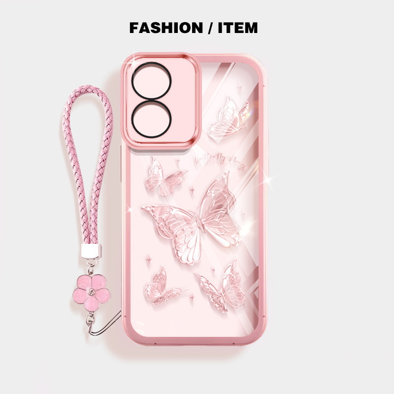 Ốp Điện Thoại YBD INS Style Cho Vivo Y05 Y11D Y21 Y11 Y03 Y18 Y18E Y02S Y17S Y16 Y35 Y56 5G Y78 Y78 + Y36 Y78 + Y28 Y100 Vỏ Bướm Niche Được Trang Bị Bảo Vệ Ống Kính