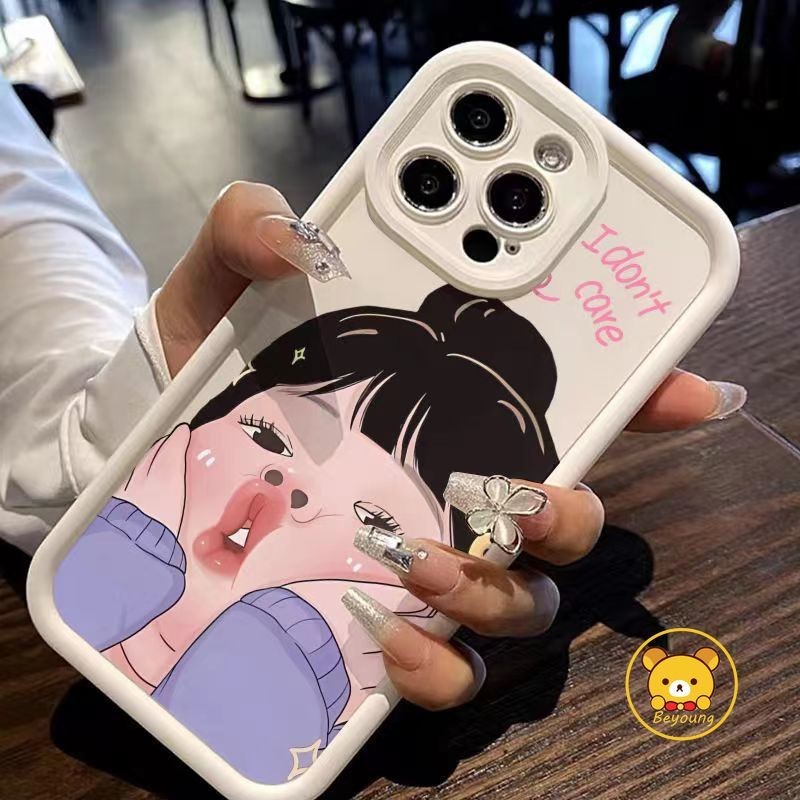 Ốp Điện Thoại Vivo Y28 Y17S Y28 Y36i Y27S Y50 Y30 Y27 Y35 Y16 Y36 4G Y55 Y75 Y30 T1 Y56 Y76 Y76S Y74S Y77 Y77E Y78 Y78 + Vỏ Bảo Vệ Cô Gái Dễ Thương