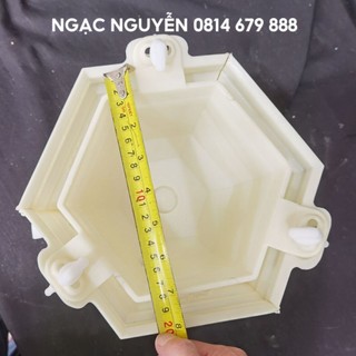 Khuôn Đổ Chậu Lục Giác Rộng 20cm Cao 16cm Chất Liệu Nhựa Abs Siêu Bền