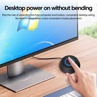 Elough Máy Tính Để Bàn Switch PC Bo Mạch Chủ Bên Ngoài Khởi Động Nguồn Bật / Tắt Nút Mở Rộng Cáp Khởi Động Công Tắc