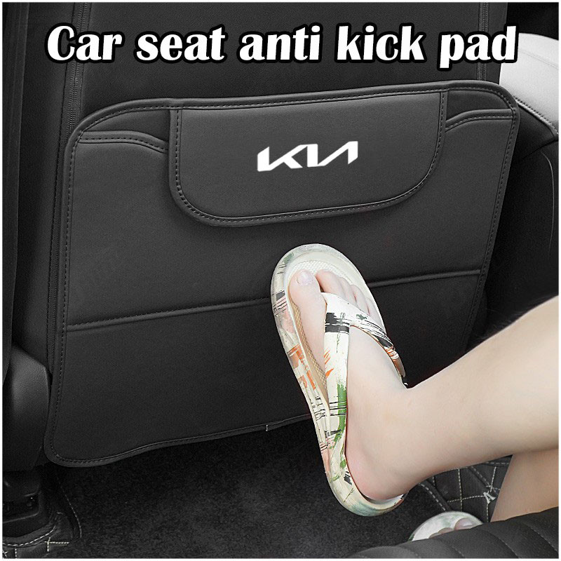 Kn Kia Ghế Ô Tô Chống Đá Miếng Lót Da Bảo Vệ Chống Trầy Xước Chống Bụi Bẩn Miếng Lót Nội Thất Ô Tô Phụ Kiện Cho Seltos Kx3 Bongo Sonet K3 Sorento Picanto Sedona Sportage