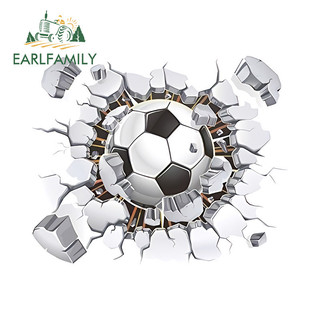 EARLFAMILY 13cm World Cup Bóng Đá Dễ Thương Xé Xe Miếng Dán Thời Trang Câu Cá Hộp Làm Mát Máy Tính JDM Vinyl Chống Thấm Nước Decal Chống Nắng Kiểu Dáng Xe
