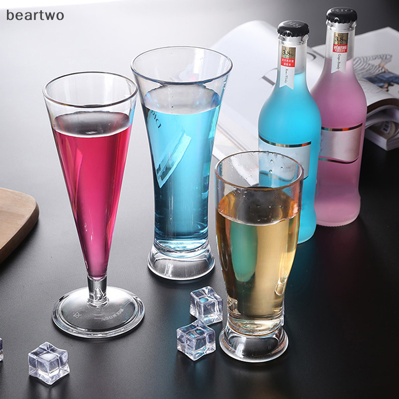 < Beartwo > Cốc Cocktail Acrylic Nhà Tiệc Cưới Thanh Cốc Nước Uống Rượu Đẹp