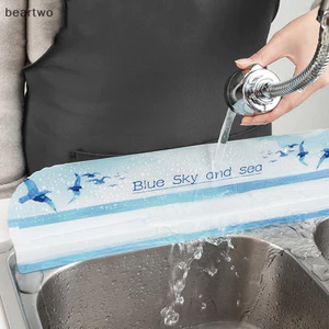 < Beartwo > 1 Chậu Rửa Splash Guard PET Water Splash Guard Món Ăn Rửa vách ngăn Tiện Ích Đẹp