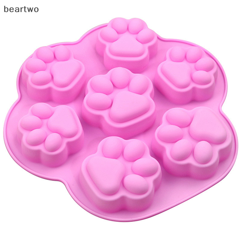 < Beartwo > Khuôn Silicon Đáng Yêu Paw Xà Phòng Fondant Trang Trí Hình Silikon Khuôn Đẹp