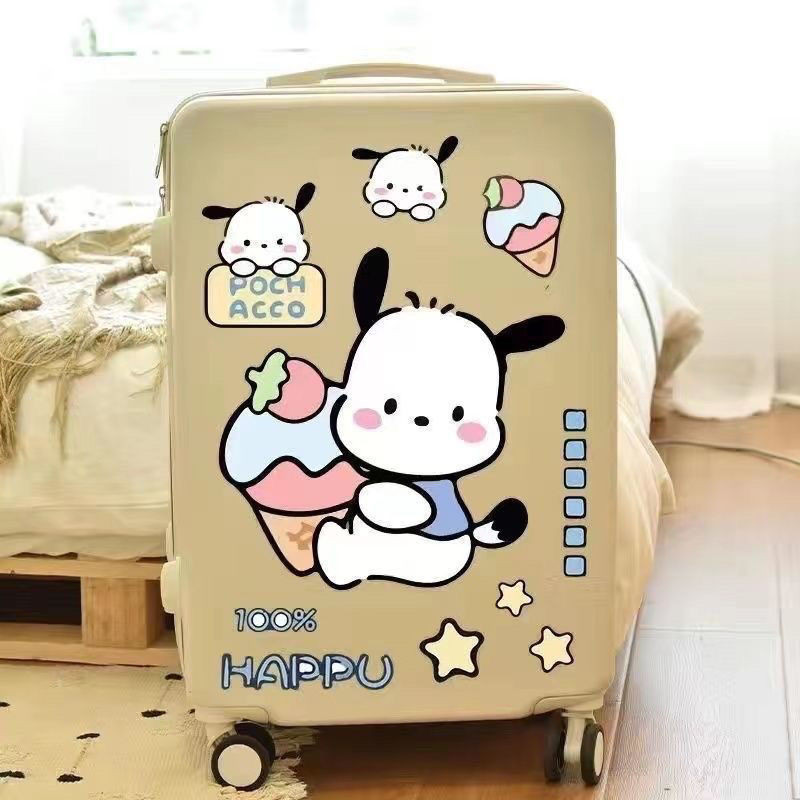 Hoạt Hình Dễ Thương Lớn Pacha Chó Vali Miếng Dán Xe Đẩy Vali Phòng Treo Tường Trang Trí Miếng Dán Chống Thấm Nước 6.19