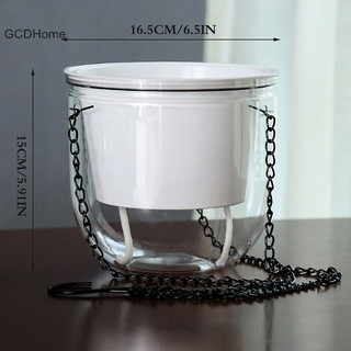 Gcdhome 1 Chậu Hoa Tự Hấp Thụ Nước Dày Nhựa Lười Trồng HOT