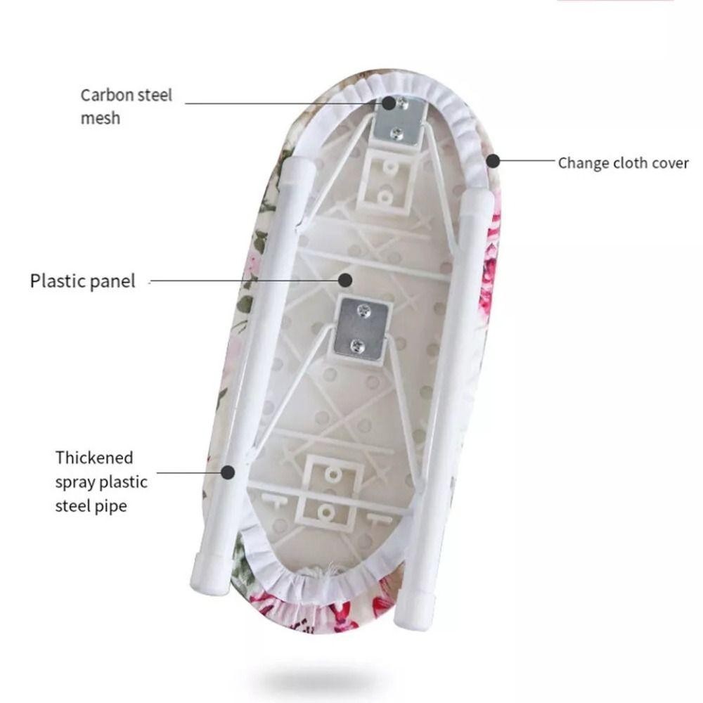 SNUGHOUSE Mini Bàn ủi, Giá để bàn ủi nhỏ có thể gập lại bằng kim loại, Đồ dùng gia đình chịu nhiệt Đồ dùng gia đình Vỏ ủi quần áo