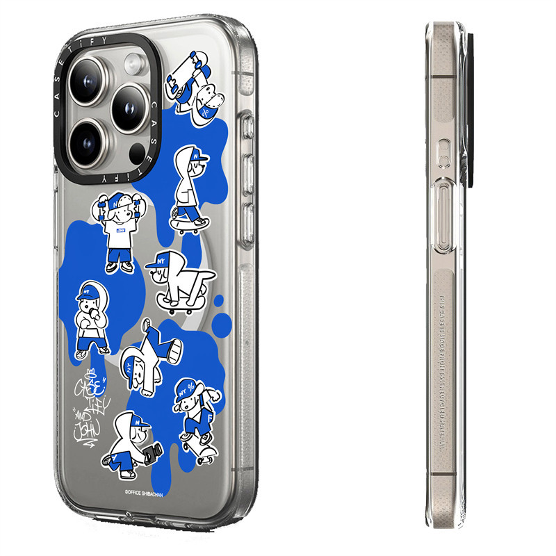 Casetify X Skater JOHN CASETiFY & JOHN (sơn) ốp lưng từ tính, mặt sau acrylic cứng, viền TPU, tương thích Apple iPhone 13/14/15 Pro Max