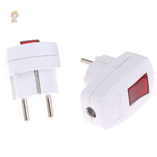 TWE 1Pc Đức Type F Ổ cắm nguồn có thể sạc lại W / Đèn báo LED Cắm có thể tháo rời VN