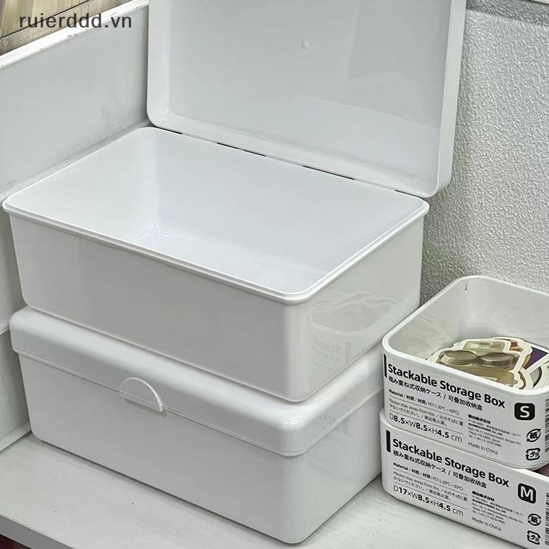 # ruierdd # Hộp đựng bông lật trong suốt Hộp đựng trang điểm Hộp đựng thẻ thần tượng Photocard Hộp đựng chống bụi.