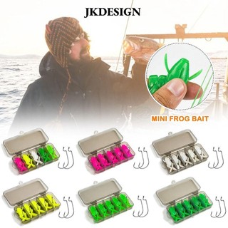 Jkdesign 5 Mồi Câu Cá Ếch Mềm, 5g 10g TPE Mini Ếch Mồi, Dụng Cụ Câu Cá Ngoài Trời Với 5 Móc Jigging Mix Màu Sản Phẩm Dụng Cụ Câu Cá