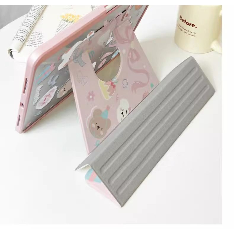 Ốp lưng máy tính bảng xoay 360 độ cho iPad gen9 10.2 thế hệ10th gen6 air3 2018pro air5 10.9 gen7 air1 2 gen8 air4 2024air6 11inch gen5 2022pro11 mini6 Vỏ bảo vệ mèo hoạt hình