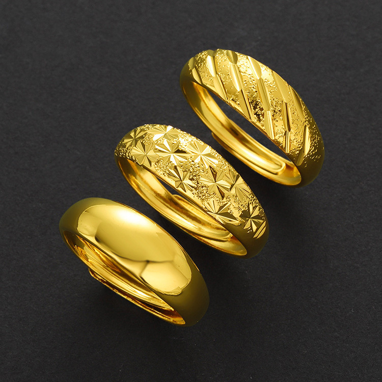 Gold-Plated Couple Rings, adjustable by dreamlife.vn