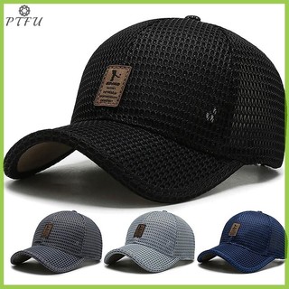 PTFU Mùa Hè Nam Lưới Bóng Chày Chắc Chắn Snapback Nhãn Dính Sunhat Ngoài Trời Thoáng Khí Hip Hop Mũ Bóng Chày Casquette Mới
