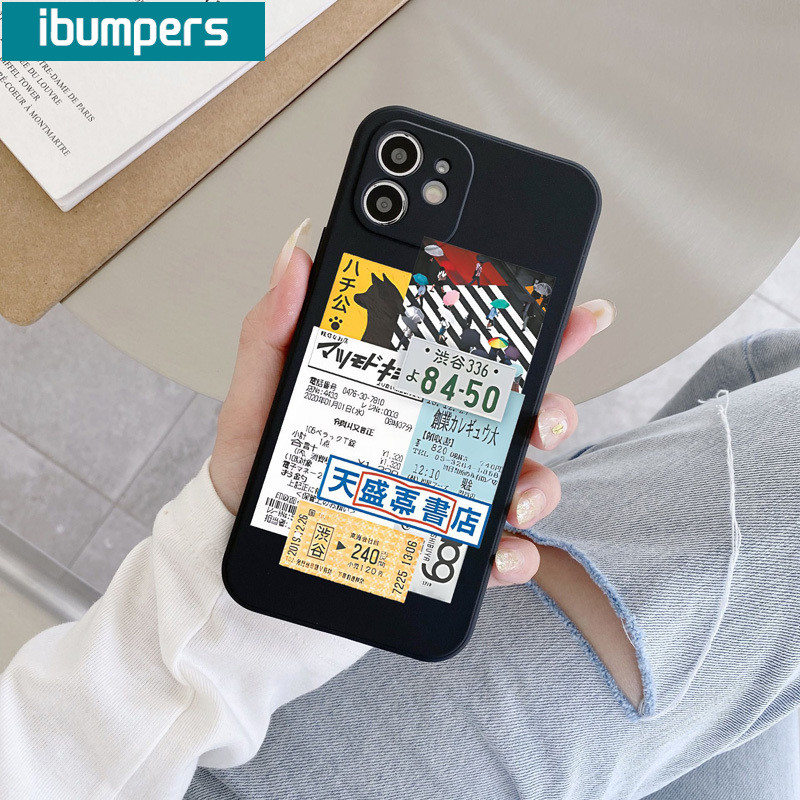ibumpers Ốp Lưng IPhone Họa Tiết Ramen Nhật Bản Thoáng Mát Độc Đáo Cho IPhone 16 15 14 12 13 11 Pro Max IP 7 8 Plus X XS XR Ốp Điện Thoại Silicon Mềm Chống Sốc
