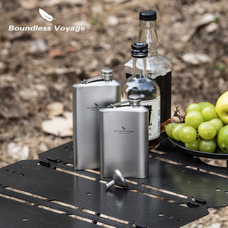 Boundless Voyage 200ml / 250ml Titan Hip Bình Cắm Trại Siêu Nhẹ Bình Cho Whisky Vodka Rượu Thiết Bị Du Lịch Ngoài Trời