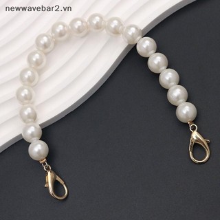 [Mới] Túi Ngọc Trai Túi Xách Dây Đeo Vai Ngắn Dây Xích Điện Thoại Ngọc Trai Trắng Lớn Tự Làm.