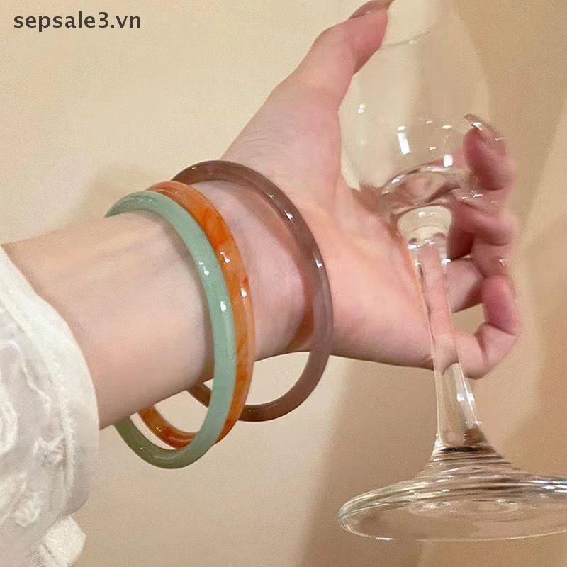 # Sepsale # Giả Đá Mã Não Vòng Tay Nữ Tinh Tế Phụ Kiện Thời Trang Vòng Tay Jingle Quà Tặng.