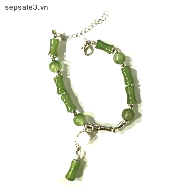 # Sepsale # Phong Cách Trung Hoa Vintage Tre Xanh Khớp Đính Hạt Vòng Tay Cho Nữ Thời Trang Đơn Giản Charm Hoa Vòng Tay Món Quà Trang Sức.