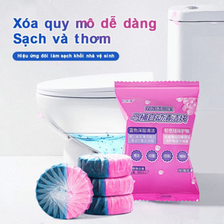 Combo 20 Viên Tẩy Bồn Cầu 2 in 1 Loại Bỏ Mảng Bám, Khử Mùi Hôi, Diệt Vi Khuẩn 99,9% NGÓI HOME - TBC01